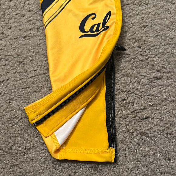 Under Armour Men’s “Cal” Tights Compression Athletic Joggers Yellow Pants Size L - Picture 6 of 7